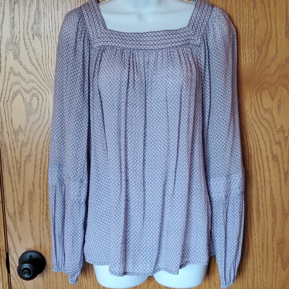 2/$16 LC Lauren Conrad Peasant Top size Medium